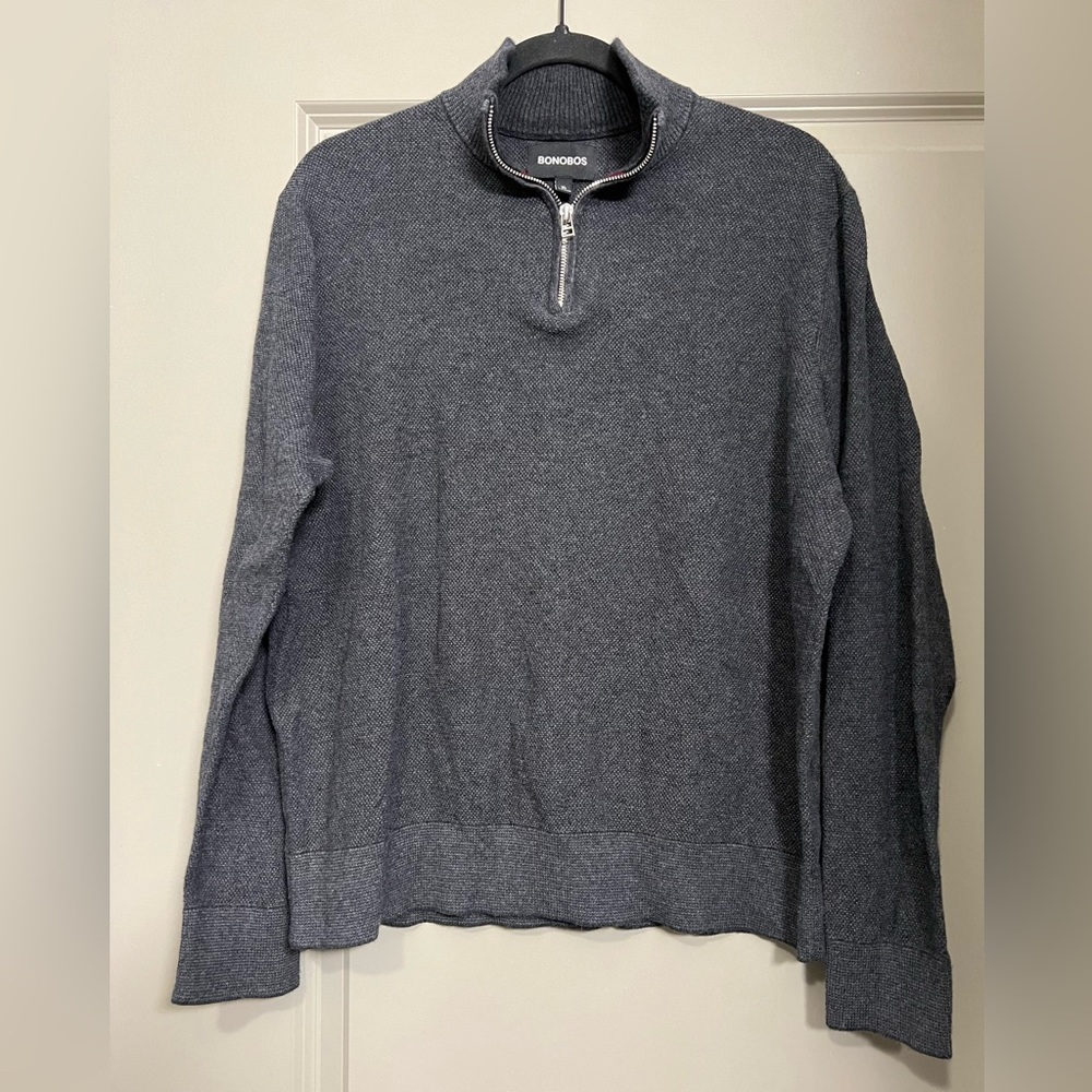 Bonobos Quarter Zip Pullover Sweater